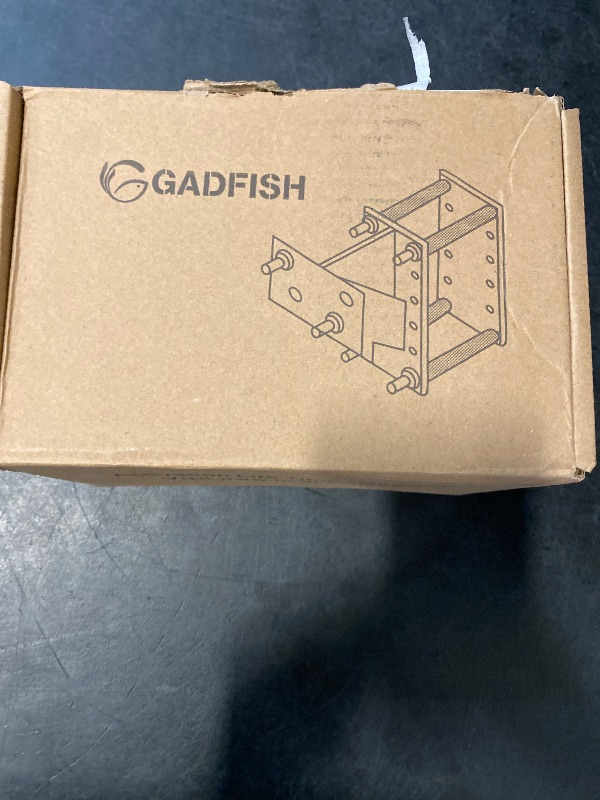 Photo 1 of GADFISH Stainless Steel Spare Tire Carrier, Upgrade Spare Tire Mount Trailer Carrier Bracket, Fits 4 & 5 & 6 Lugs Trailer Wheels on 4", 4.5", 4.75", 5" and 5.5" Bolt Patterns, Holds up to 150 Lbs