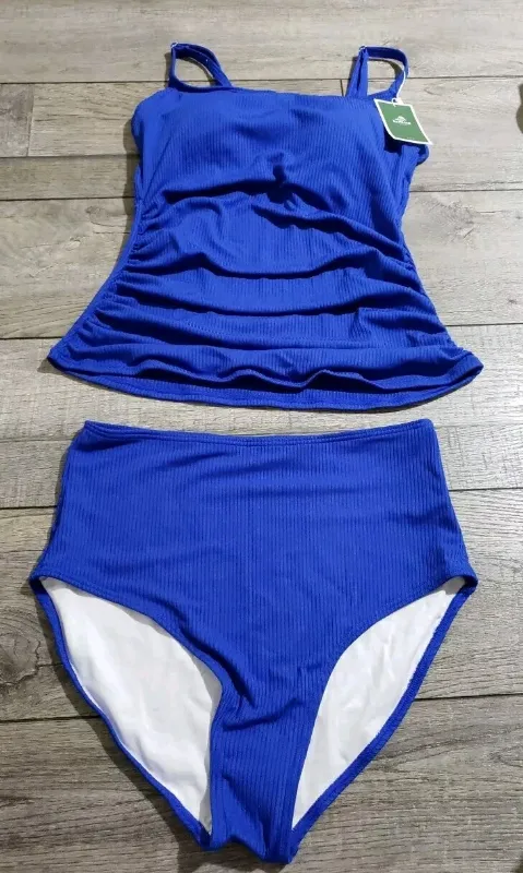 Photo 1 of Size S Eomenie Women's Swimsuit Tankini Tummy Control Bathing Suits Two Piece Full Coverage Slim Swim Suits with High Waisted Bottom