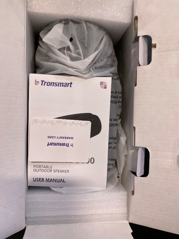 Photo 1 of Tronsmart Mirtune S100 Portable Bluetooth Speaker, 50W Punchy Bass &Clear Treble, Retractable Handle, 20H Playtime, IPX7 Waterproof, Customize EQ for Outdoor, Camping,Beach(Black)