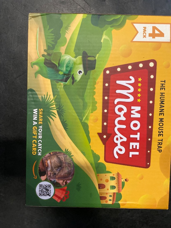 Photo 1 of Motel Mouse Humane Mouse Traps No Kill Live Catch and Release 4 Pack - Reusable, Easy to Use & Clean, No Touch Release, Sensitive Includes Cleaning Brush, Instruction Manual & Video - Mousetrap Indoor