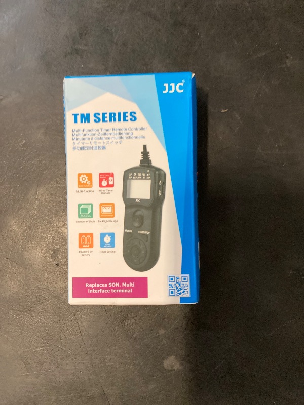 Photo 1 of JJC Intervalometer Timer Remote Control Shutter Release for Sony A6000 A6100 A6600 A6500 A6400 A6300 A1 II A7 A7II A7III A7IV A7R V IV A7RIII II A7S II III A9 II III ZV-1 RX100 VII VI V RX10 IV & More