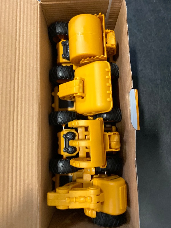 Photo 1 of Olbyefly Construction Toys for 2 3 4 5 6 + Year Old Boys Kids Toddlers Girls, Sandbox Excavator Toy Trucks Construction Truck Toys Vehicles Bulldozer Road Roller Toy Christmas Birthday Gifts for Boys