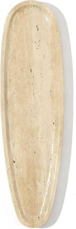 Photo 1 of Natural Marble Tray – Real Stone for Bathroom, Vanity, Counter, and Home Decor. Perfect for Jewelry, Candles, and Cosmetics. Durable, Elegant, and Unique Made of Real Stone
