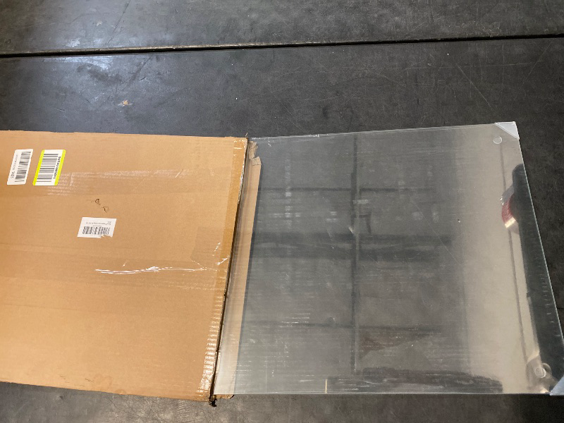 Photo 1 of Tempered Glass Cutting Board for Kitchen, Clear Glass Board for Countertop, with Non-Slip Feet, Heat Resistant, Extra Large Size 18x24" 1Pcs