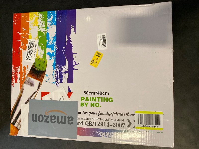 Photo 1 of Flower Paint by Numbers for Adults with Framed Canvas-with Wooden Easel,Paint by Number on Canvas Flowers,DIY Acrylic Oil Painting Kits with Brushes Nice Gift Box for Home Wall Decor(16x20inch)