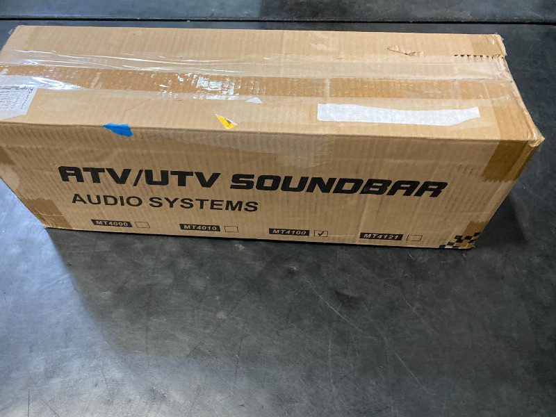 Photo 1 of 17 Inch UTV Sound Bar, ATV SoundBar Bluetooth with RGB Lighting, IP66 Waterproof Golf Cart Sound Bar, Amplified Powersports SXS SoundBar, UTV Speakers Compatible with Polaris RZR Can-Am (MT4100)
