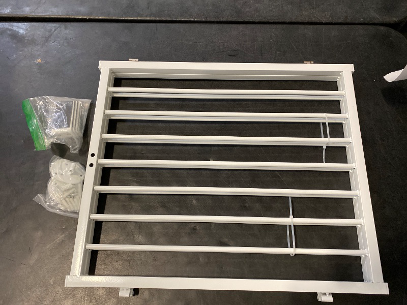 Photo 1 of Metal Freestanding Dog Gates with Door for Outdoor Indoor''  2ft'' Tall Free Standing Dog Gate for Doorways,Small  Openings,Deck,Yard,Porch,Foldable Safety Pet Fence(White,2 Panels)