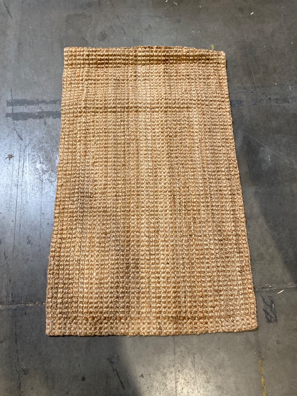 Photo 1 of SAFAVIEH Natural Fiber Collection Accent Rug - 2'3 x 6', Natural, Handmade Farmhouse Jute, Ideal for High Traffic Areas in Entryway, Living Room, Bedroom (NF730C)