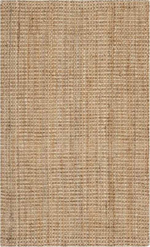 Photo 1 of SAFAVIEH Natural Fiber Collection Accent Rug - 2'3 x 6', Natural, Handmade Farmhouse Jute, Ideal for High Traffic Areas in Entryway, Living Room, Bedroom (NF730C)