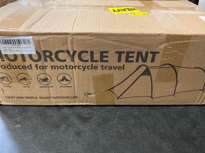 Photo 1 of 2 Person Camping Tent Motorcycle Tent Waterproof Family Tents Motorcycle Storage Shelter for for Backpacking Hiking