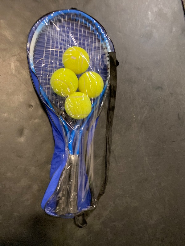 Photo 1 of Kids Tennis Rackets Training Set - 7-in-1 Youth Tennis Racket Set, 2 pcs 19? Rackets,1Tennis Trainer & 4Rebound Balls&1tennis Ball,Tennis Racquet Set for Beginners & Family Activities