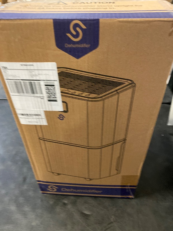 Photo 1 of 2000 Sq. Ft Dehumidifier for Home/Basement, 30 Pints 36 dB Dehumidifiers for Bedroom/Bathroom With Drain Hose LED Intelligent Humidity Light