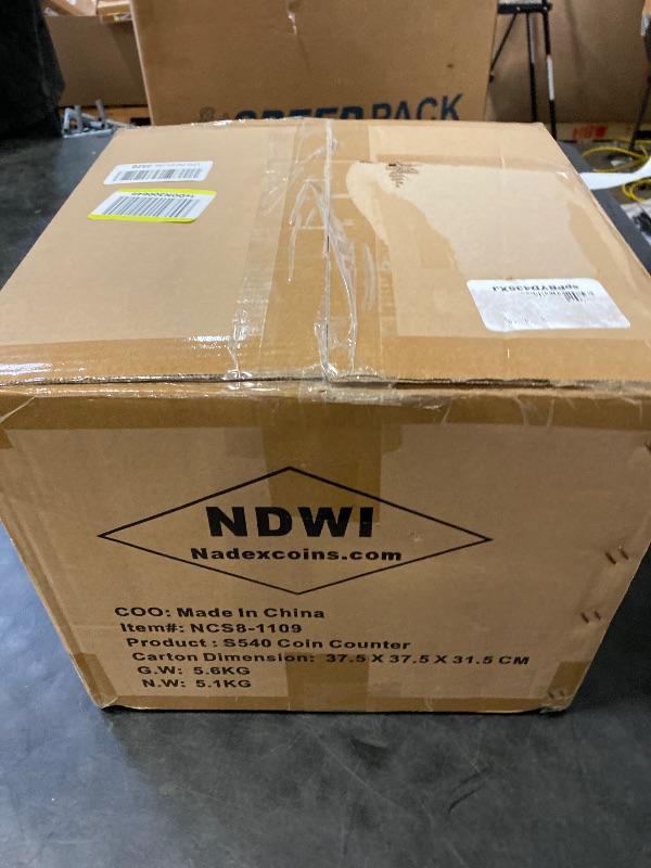 Photo 1 of Nadex S540 Pro | Coin Counter, Sorter, and Wrapper | Sorts up to 300 Coins Per Minute | Comes with 48 Preformed Wrappers (Gray)
