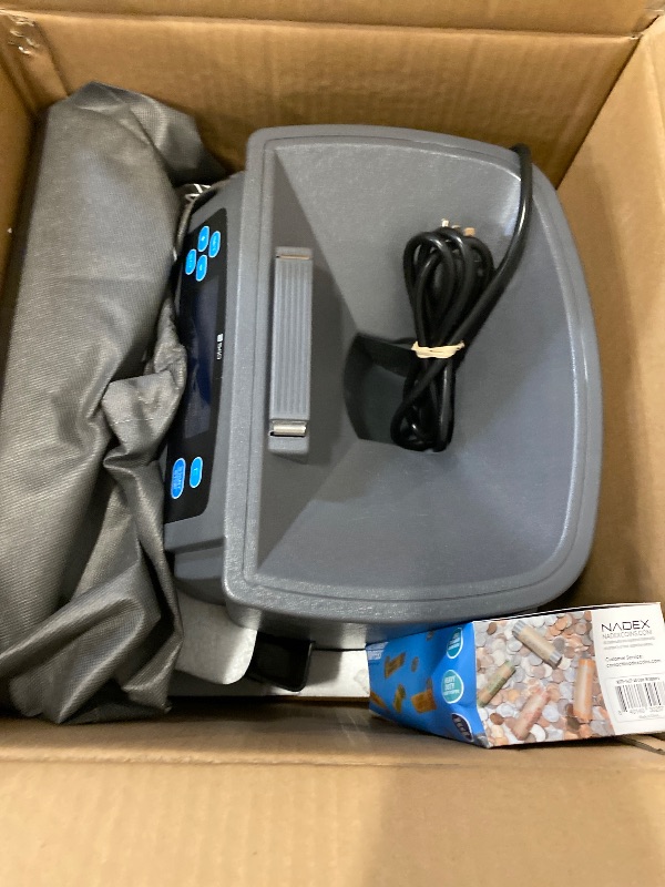 Photo 1 of Nadex S540 Pro | Coin Counter, Sorter, and Wrapper | Sorts up to 300 Coins Per Minute | Comes with 48 Preformed Wrappers (Gray)