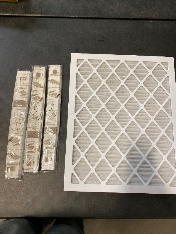 Photo 1 of Reusable 16x20x1 Merv 8 Air Filter, ABS Plastic Frame with 3 Pleated Filters for Cost-Effective Indoor Air Filtration