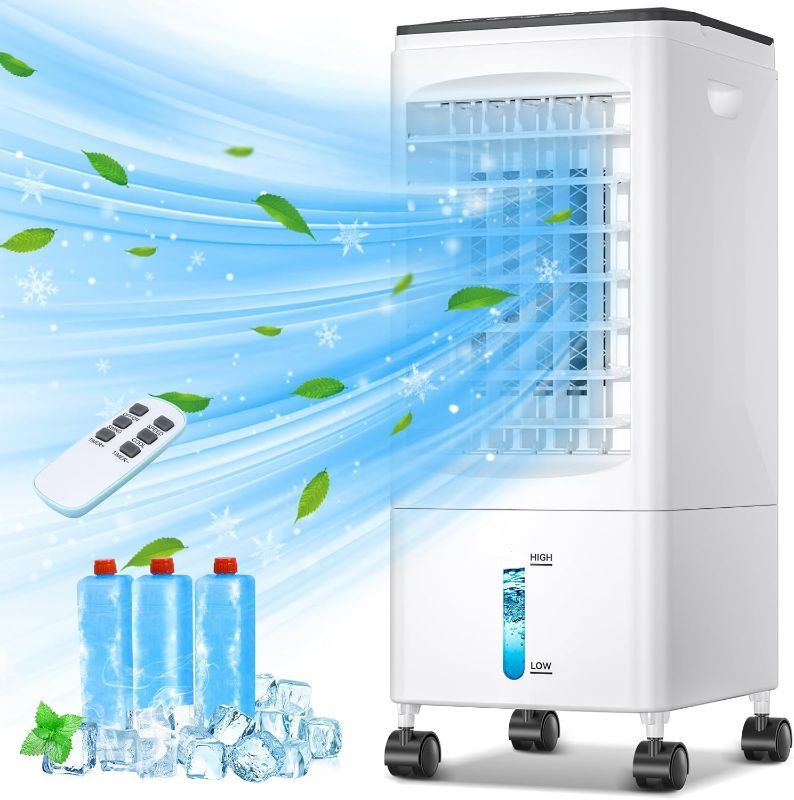 Photo 1 of Portable Air Conditioners, Portable AC Unit, Evaporative Air Cooler w/1.6 Gal Water Tank, 3 Speeds, 60°Oscillation, Windowless Air Conditioner w/7.5H Timer, Swamp Cooler for Room Home Office
