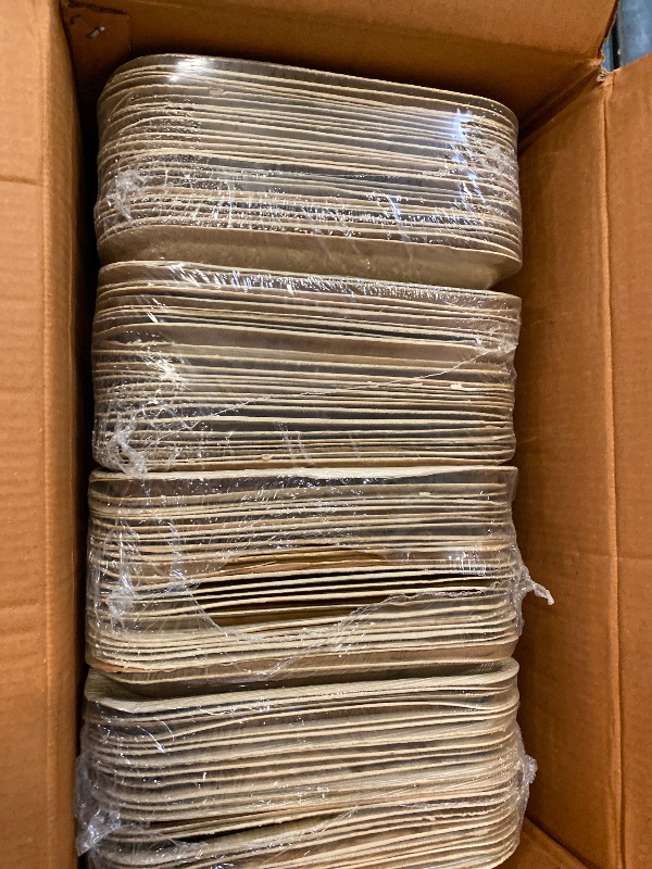Photo 1 of ECO SOUL Compostable 10 Inch Palm Leaf Square Plates (100 Count) Like Bamboo Plates | Biodegradable | Eco-Friendly, Microwave & Oven Safe