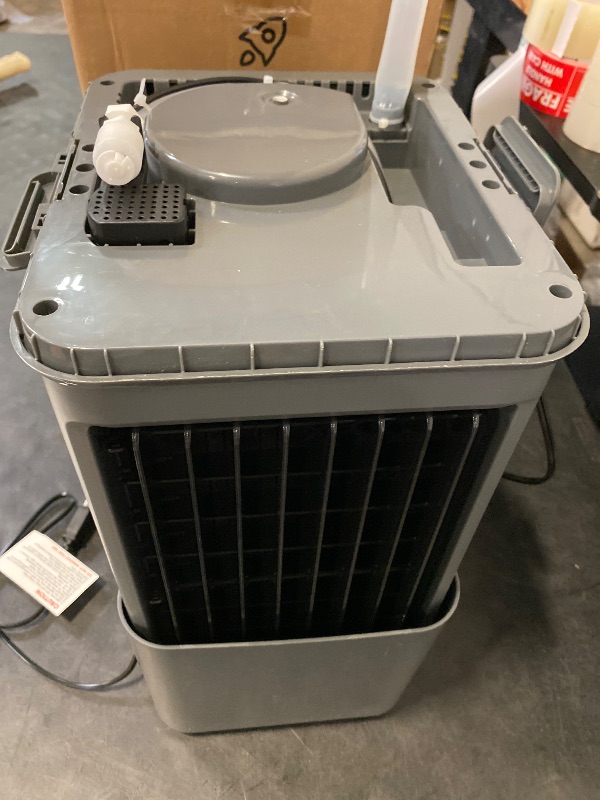Photo 1 of Windowless Air Conditioner w/ 4 Modes & 3 Speeds, Waterless Alert, 2.4-Gal Tank for 20H Cooling, 12H Timer, 20FT Remote, 70° Auto Swing Evaporative Air Cooler, Portable AC Unit for Bedroom