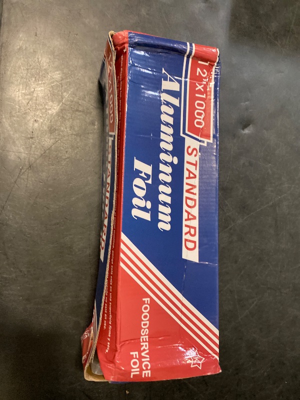 Photo 1 of Ox Plastics Standard Premium Aluminum Foil | 12”x1000 Feet Long | Industrial Size and Strength | Commercial Grade & Length Foil Wrap for Food Service Industry and Home Use| Strong Silver (1 Pack)