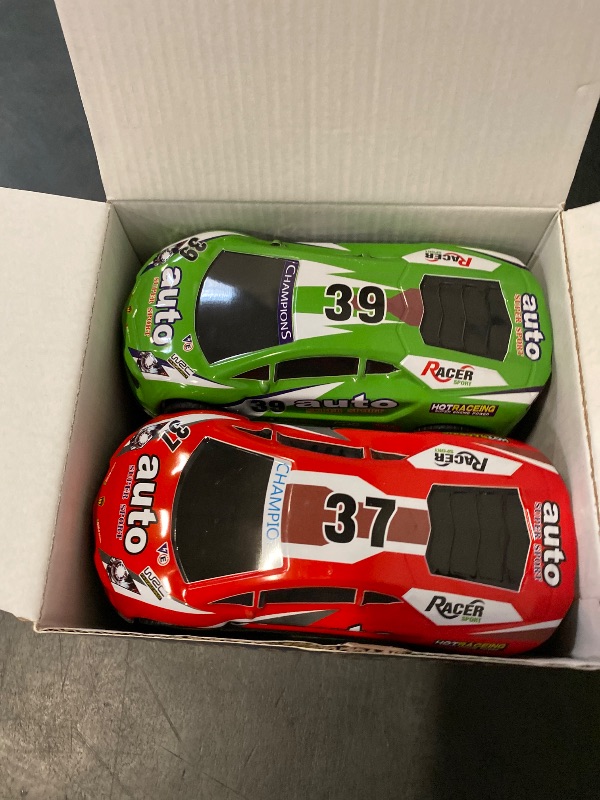 Photo 1 of Race Toy Cars for Toddler Boys Girls 7 Inch Friction Powered Trucks for Kids Ages 3 4 5 6 7 8 Years Old Stocking Stuffers for Kids - 6Pack