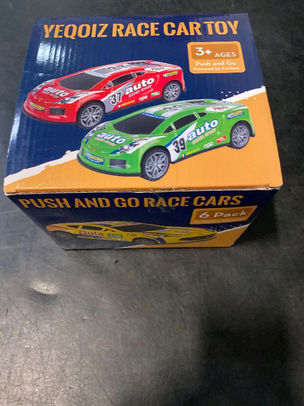 Photo 1 of Race Toy Cars for Toddler Boys Girls 7 Inch Friction Powered Trucks for Kids Ages 3 4 5 6 7 8 Years Old Stocking Stuffers for Kids - 6Pack
