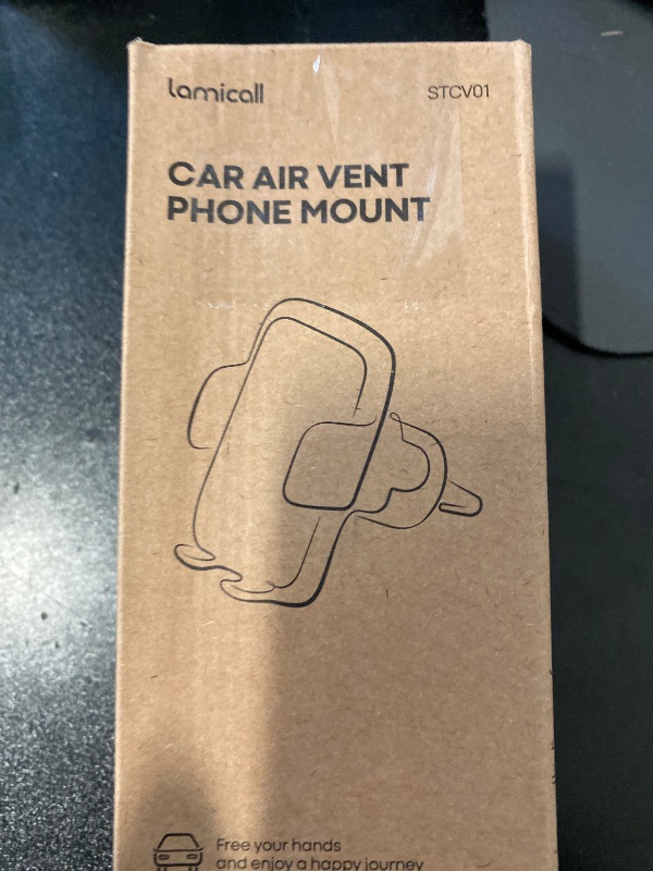 Photo 1 of Lamicall 2025 Wider Clamp & Metal Hook Car Phone Holder Vent [Thick Cases Friendly] Phone Holders for Your Car Mount Automobile Hands Free Cradle Air Vent for iPhone 16 15 14 13 Pro Max Smartphone