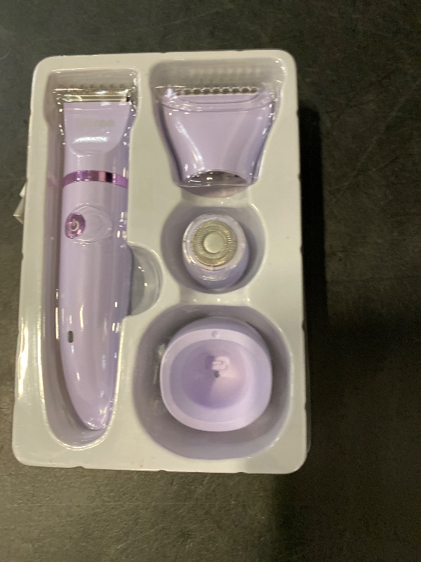 Photo 1 of Ufree Bikini Trimmer Electric Razors for Women, Rechargeable Pubic Body Hair Trimmer Electric Shaver for Legs Body Hair, Bikini Shaver IPX7 Waterproof, Gifts for Women, Purple