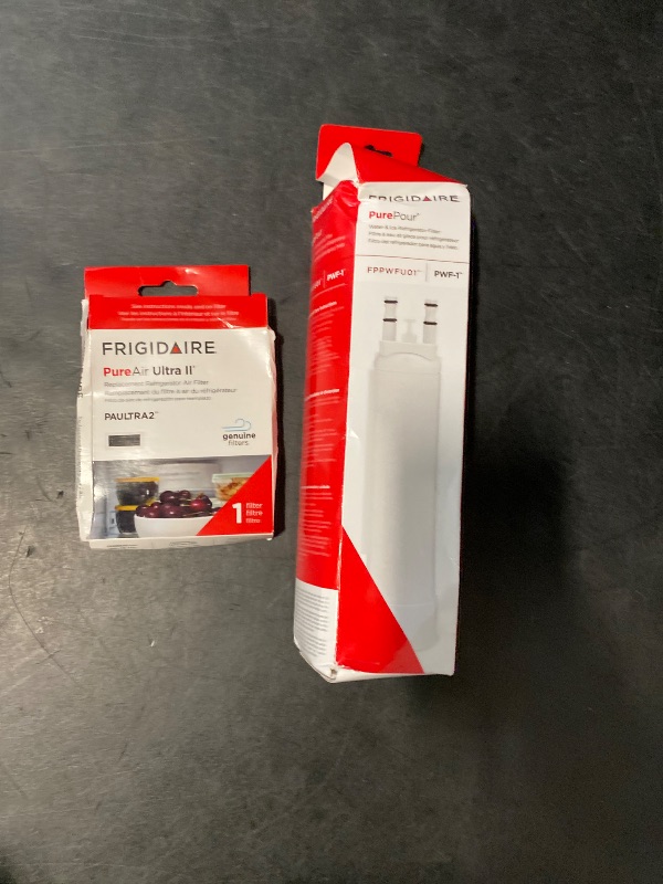 Photo 1 of Frigidaire PurePour PWF-1 (FPPWFU01) & PureAir Ultra II (PAULTRA2) Water & Air Filter Combo Kit