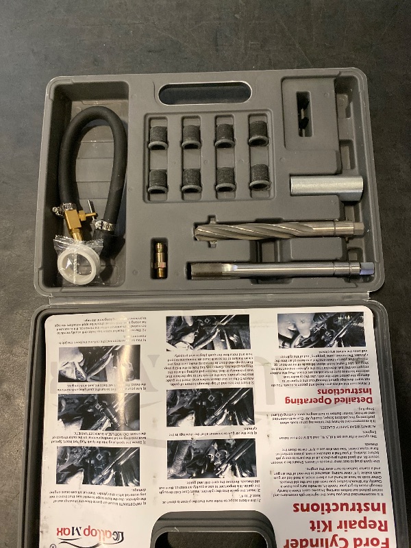Photo 1 of GallopMax 38900 Two Valve Triton Tool Kit Foolproof Repair System Spark Plug Thread Repair Kit Compatible with Ford 4.6 L, 5.4 L and 6.8 V-10 Two Valve Engines