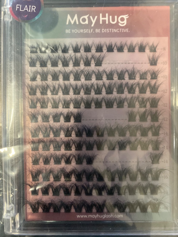 Photo 1 of Mayhug 3D Lash Extensions Cluster Lashes, 144 Pcs DIY Eyelash Extensions, Natural Mink Lashes with Super Thin Band, Fluffy False Eyelashes Reusable Eyelash Cluster Extensions (Nimbus)