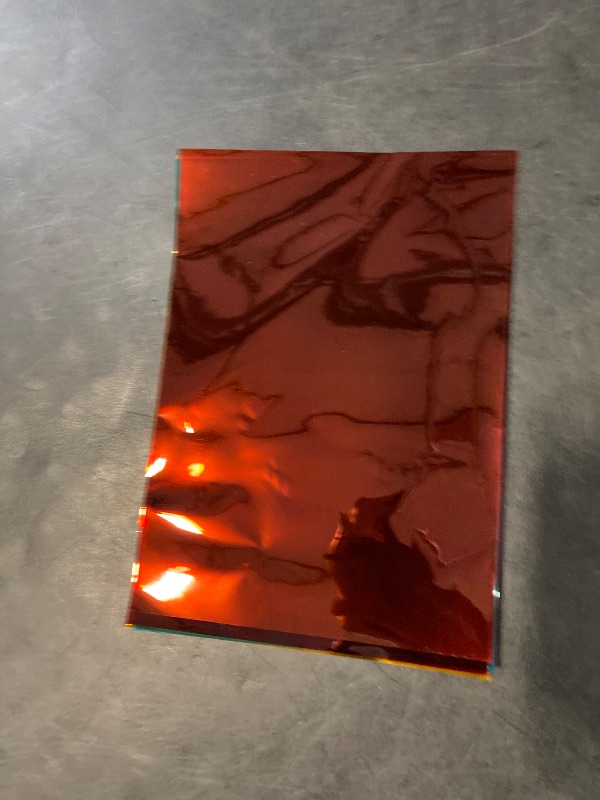 Photo 1 of HOHOFILM 10Colors Bundle Pack Colorful Transparent Window Film Self Adheisve Glass Decoration Tint A4 Sample 21cmx29.7cm