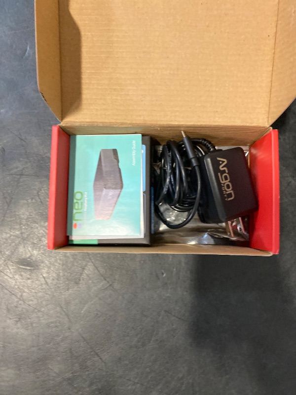 Photo 1 of Argon NEO Case with Fan HAT and Power Supply (Type-C) for Raspberry Pi 4 | Supports Cooling Fan, Camera, and LCD Display | GPIO and PoE Pins are Accessible