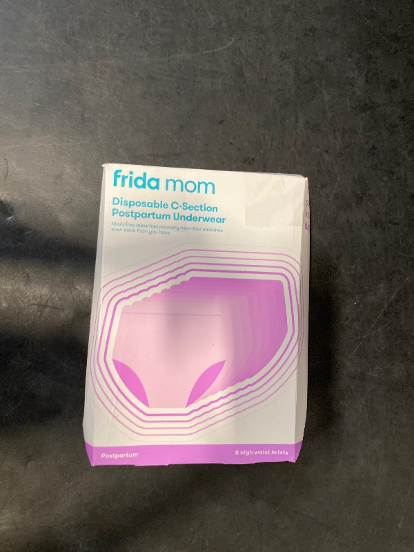 Photo 1 of Frida Mom Women's Postpartum Underwear for C-Section Recovery, Disposable High Waist, Seamless with Stretchy Support, Postpartum Essentials, Size Regular (Waist 28"-42" Stretched), 8 Count, Gray