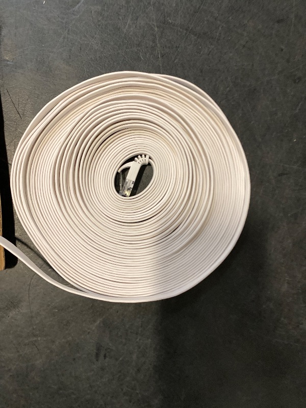 Photo 1 of Jadaol Cat 6 Ethernet Cable 50 ft, Outdoor & Indoor 10Gbps Support Cat8 Cat7 Network, Flat RJ45 Internet LAN Computer Patch Cable for Router, Modem, Switch, Gaming Consoles, Streaming Devices, White