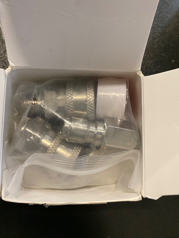 Photo 1 of RIDGE WASHER Pressure Washer Quick Connect 3/8 Inch, Stainless Steel Pressure Washer Adapter Set, Pressure Washer Fittings, Female and Male NPT Thread, 4 Pcs