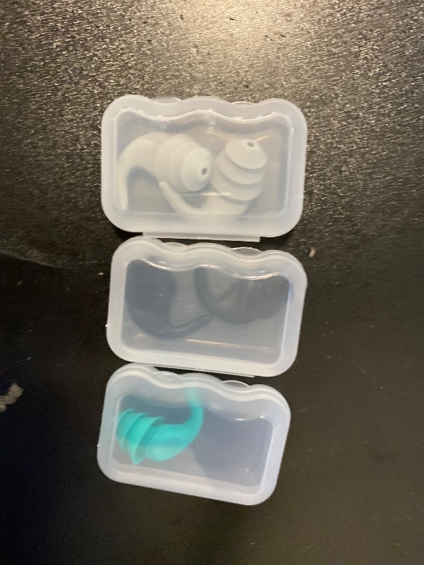 Photo 1 of Swimming Ear Plugs for Adults,3 Pairs Waterproof Reusable Silicone Swim Earplugs for Swimming Surfing Snorkeling Showering and Water Pool,Beach,Ocean (Adults & Teens 14+)