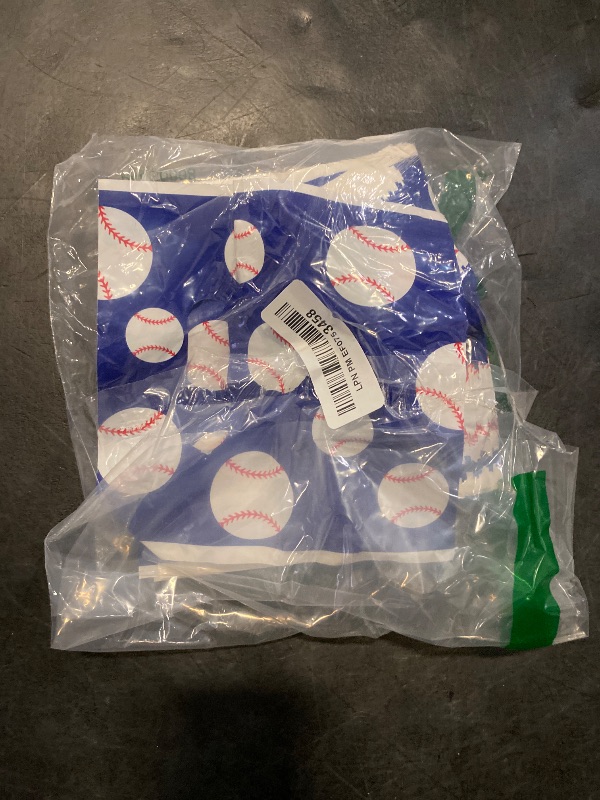 Photo 1 of Frienda 100 Pcs Baseball Party Favors Bags Baseball Gift Bags with Handles 9.84''x6.5'' Baseball Plastic Candy Goodies Bags Treat Favors for Sport Event Party Gift Wrapping Supplies