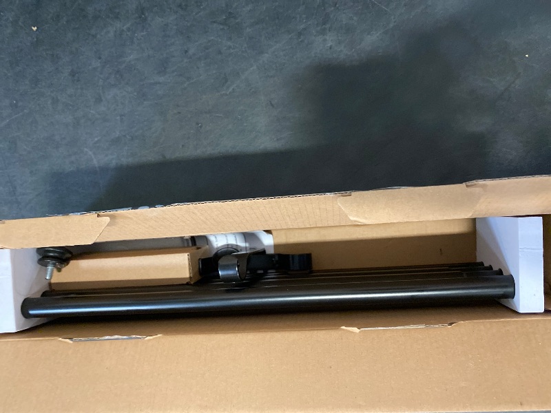 Photo 1 of TONIAL Curtain Rod 32 to 58 Inch(2.6-4.8ft), Telescoping Splicing 3/4 Drapery Rods for Windows 20 to 53 Inch(1.7-4.4ft), Decorative Single Rod with Small Cap Finial, Black