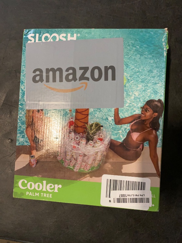 Photo 1 of JOYIN 60" Inflatable Palm Tree Cooler, Beach Theme Decor, Pool Party Decorations, Luau Hawaiian Birthday Party Supplies, Ocean Jungle Tropical Themed Summer Outdoor Drink Cooler