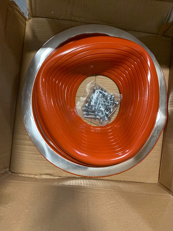 Photo 1 of VIVIDA #7 Silicone Metal Roof Pipe Flashing, High Temp Vent Boot Flexible Roof Jack for Pipe OD 6" to 11", Roofing Screws & Hex Socket Included, 1 Pack