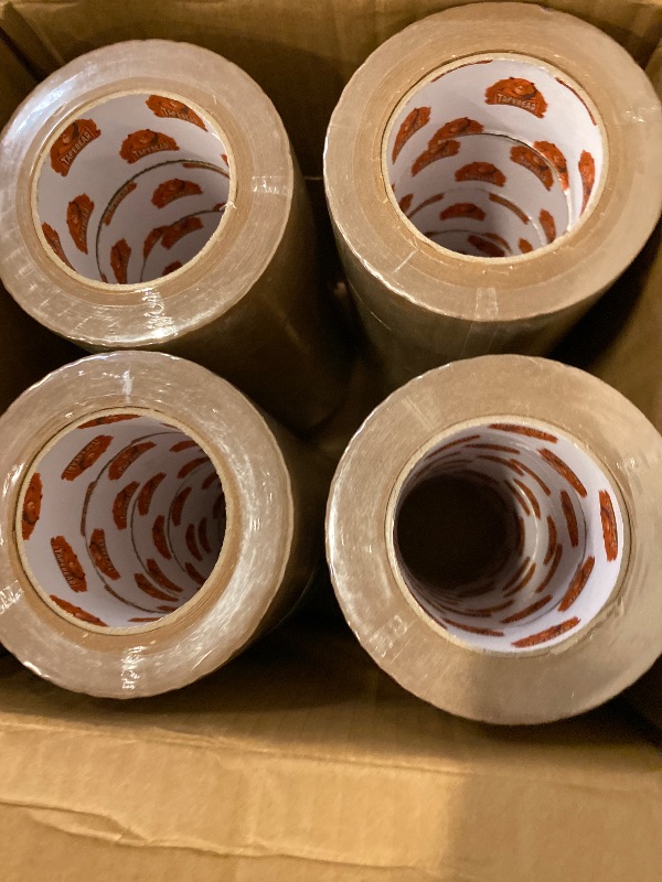 Photo 1 of Eco-Friendly Kraft Paper Tape, Biodegradable Kraft Paper Tape, Recyclable Writable Packing Tape, Non-Coated Surface for Masking, Sealing, 2inch x 60yards, 24Rolls