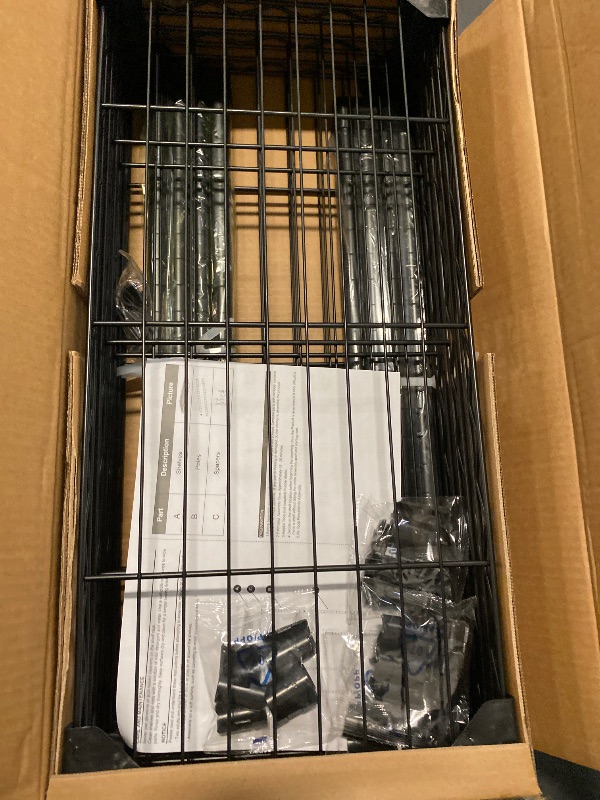Photo 1 of 4 Tier Storage Shelves Wire Rack Metal Black 11.8" D x 25.6" W x 45.5" H