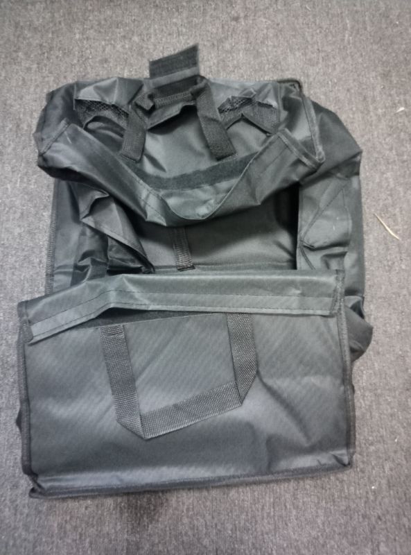 Photo 1 of Amazon Basics Collapsible Folding Heavy Duty Utility Wagon for Outdoor Sports, 265 pounds Weight Capacity, Camping, Garden, and Shopping, 27.6 x 40.9 x 20 inches, Black