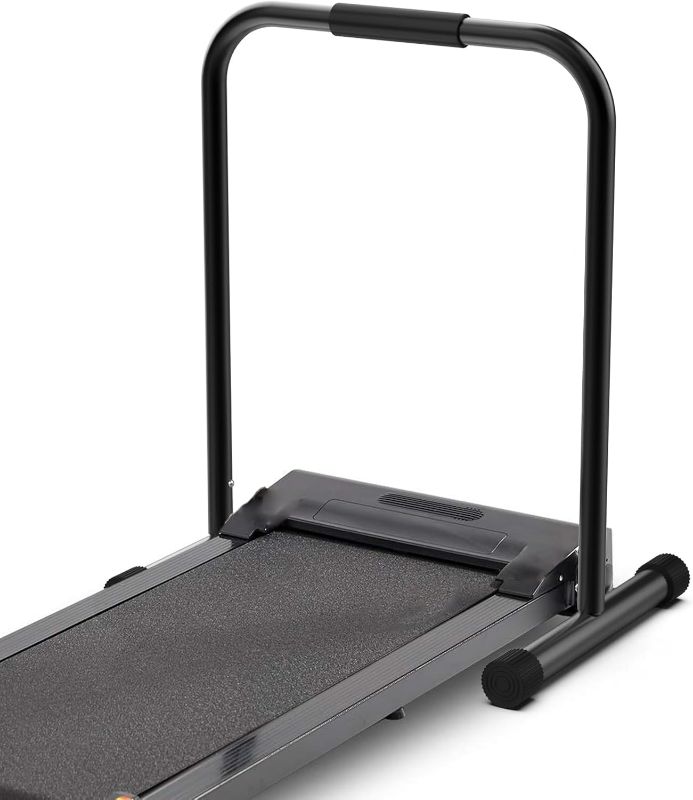 Photo 1 of Handle Bar for Walking Pad Only, Compatible with Walking Pad 19.7'' Wide, Adjustable Handrail Height (Max 37.4''), Non-Slip Feet, Easy to Assemble, Stable Design, Black