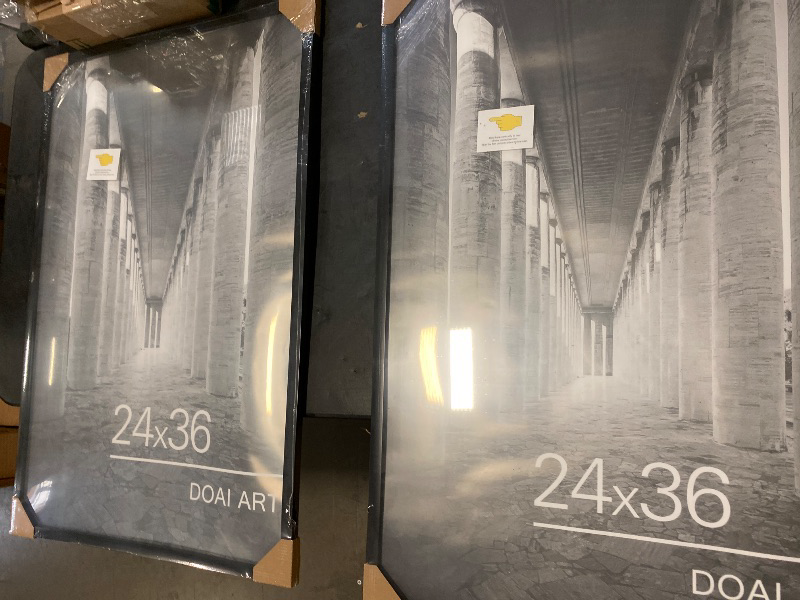 Photo 1 of DOAI ART 24x36 Poster Frame Black 2 Pack, Poster Frames 24 x 36 inches or 24x36 Picture Frames with HD Plexiglass for Horizontal or Vertical Wall Mounting, Durable Scratch-proof Safe and Artistic