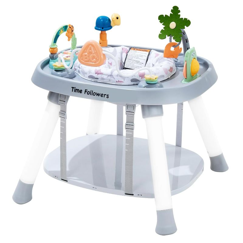 Photo 1 of Time Followers® 4-in-1 Baby Activity Center | 3 Stage Grow Stationary Standing Toddler Play Table | Tummy Time,Exersaucer, Jumpers & Bouncers | Babies Essential for Baby Ages 6M+