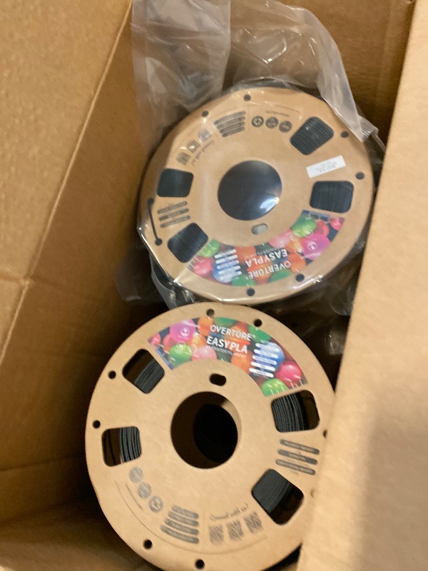 Photo 1 of OVERTURE 6KG Bundle Easy PLA 1.75mm 3D Printer Filament, 6 Pack 1kg Spool (2.2lbs), Dimensional Accuracy +/- 0.02mm, Fit Most FDM Printe (Easy Black*6)