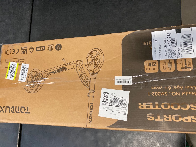 Photo 1 of TONBUX Kick Scooter for Ages 6+, Dual Suspension Kids Scooter with Lightweight Aluminum Frame, Adjustable Handlebar Scooters for Kids, Teens and Adults