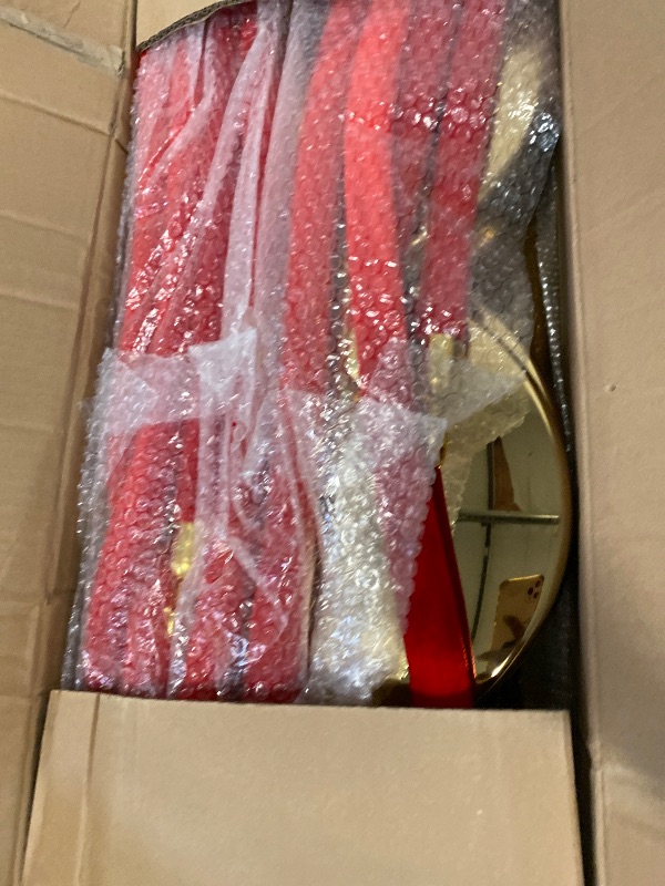 Photo 1 of 6pcs Stanchion Rope Line Divider Posts with 4pcs 1.5m Red Velvet Rope, Red Carpet Ropes and Poles,Crowd Line Barriers, Gold Stanchions Queue Barrier Reception with Fillable Plastic Base