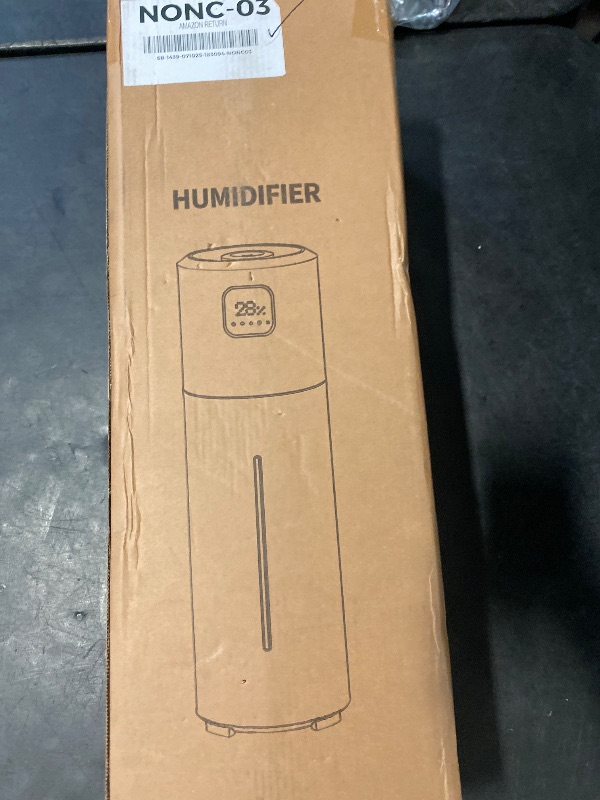 Photo 1 of Large Humidifiers for Bedroom, 9L/2.5Gal Ultrasonic Cool Mist, Easy Clean with 350ML/H Large Mist Speed, Quiet Tower, Suitable for Kids Room Plant Yoga (White)